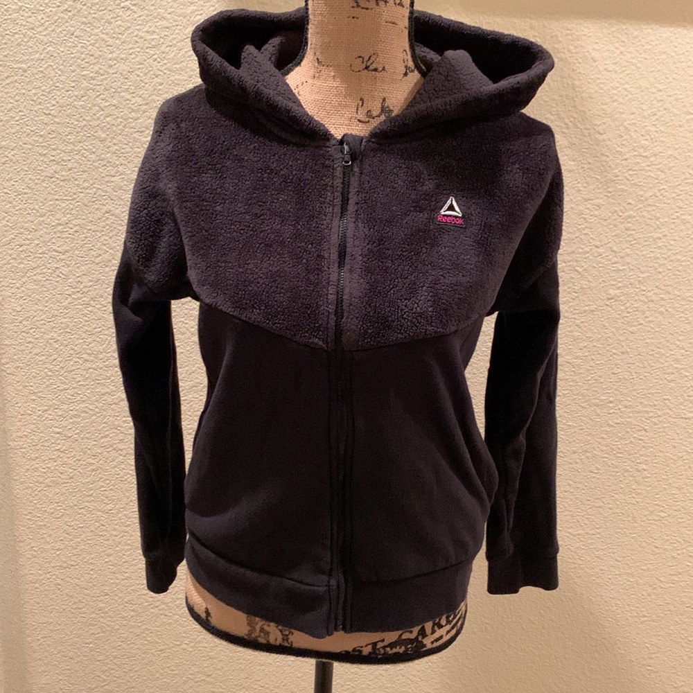 Reebok Cozy Half Fleece half Hoodie Jacket